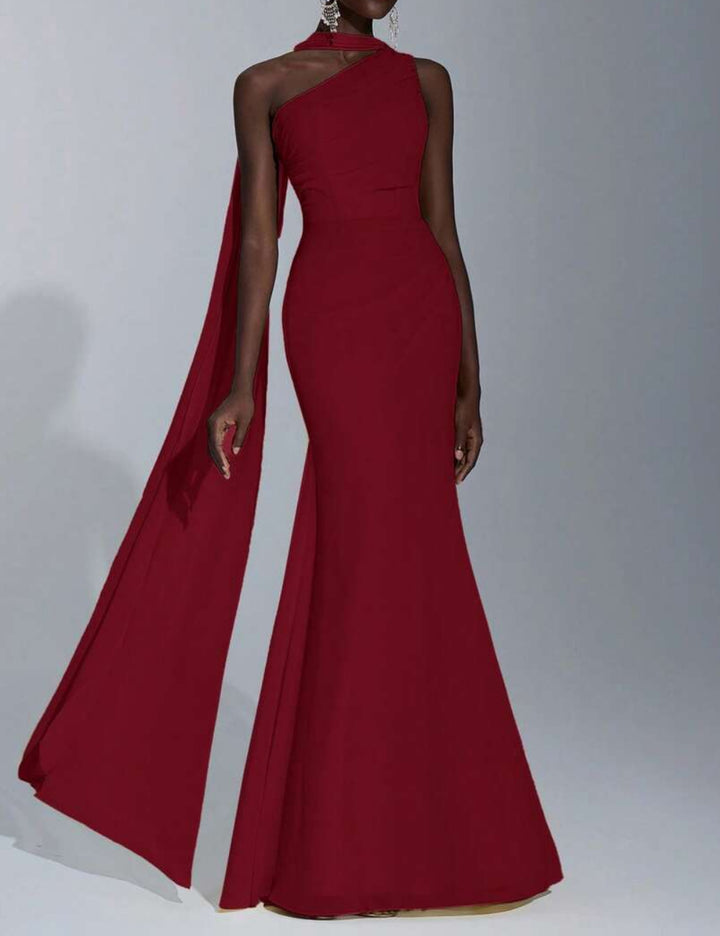 Shein maxi ruha, bordó