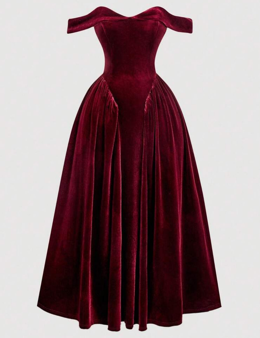 Shein maxi ruha, bordó