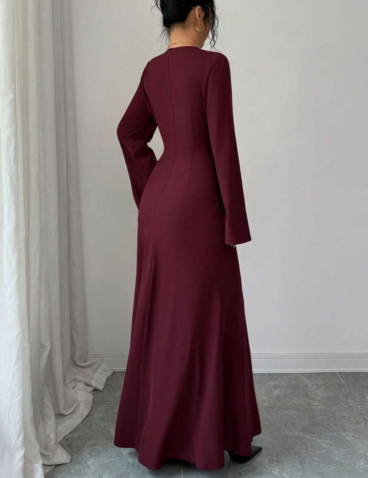 Shein maxi ruha, burgundi