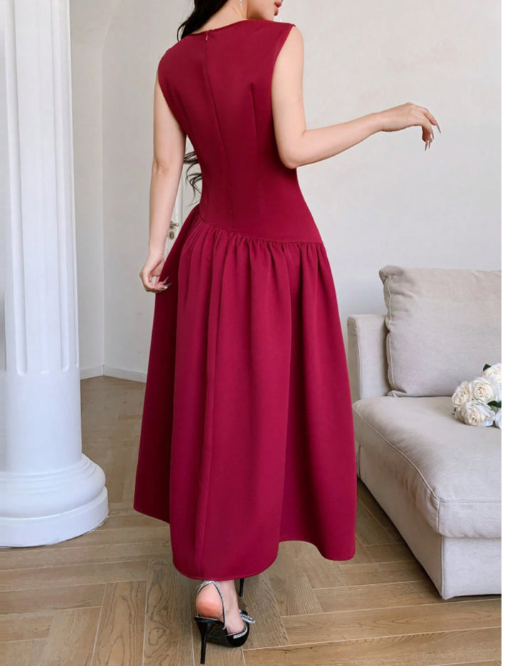 Shein maxi ruha, bordó