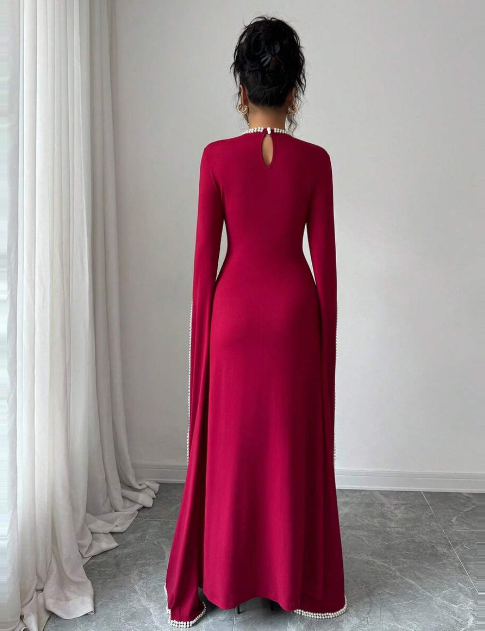 Rochie maxi Shein, vișiniu