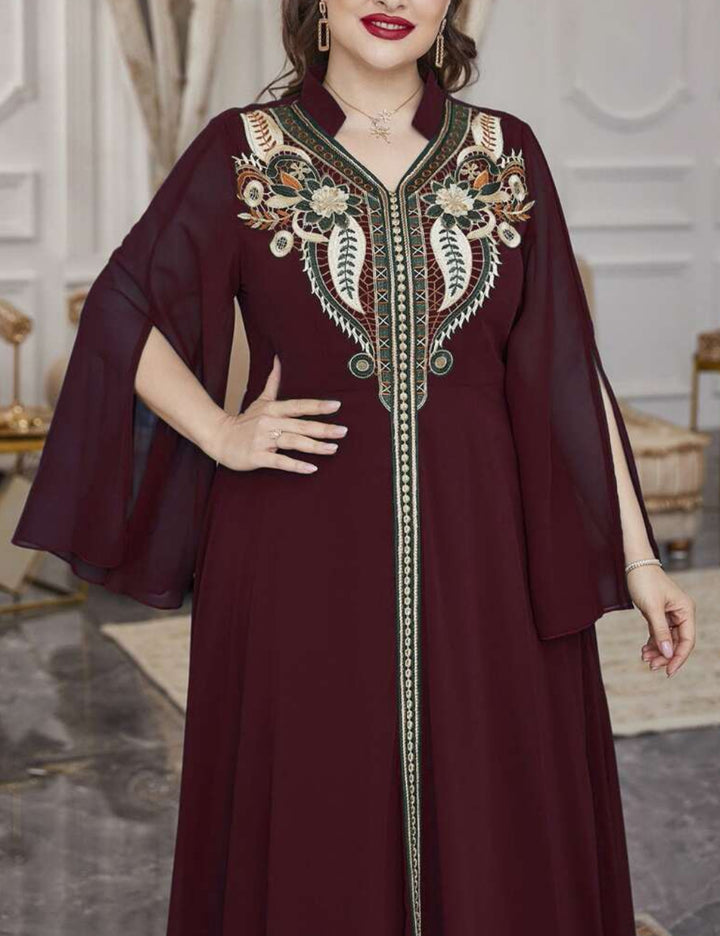 Rochie maxi Shein Curve+, vișiniu