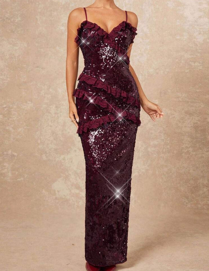 Rochie maxi Shein, vișiniu
