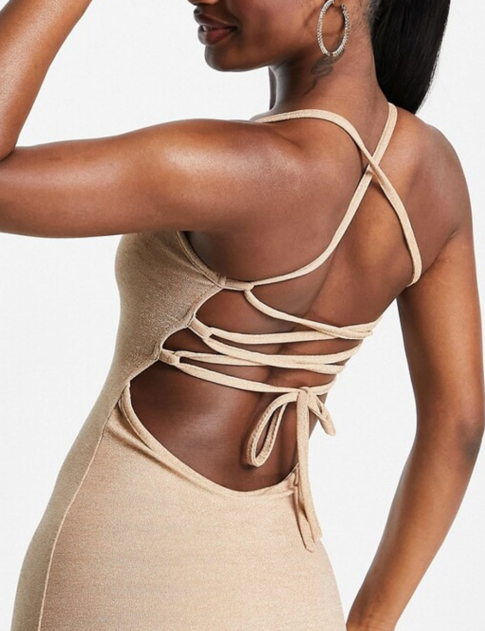 SIMMI London maxi ruha, bézs