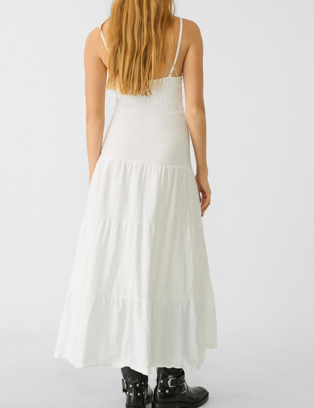 Stradivarius maxi ruha, fehér