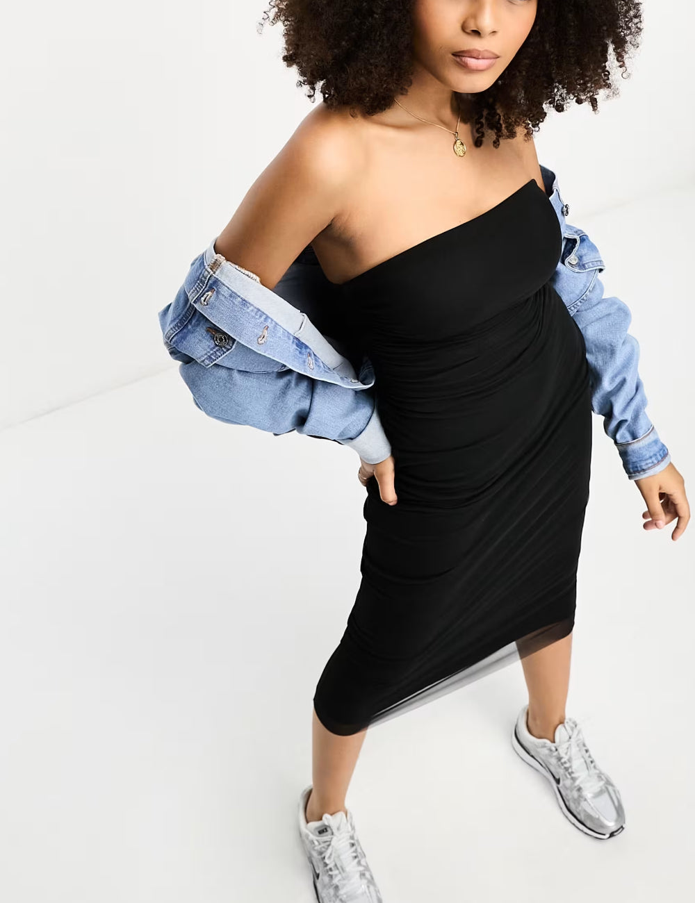 Stradivarius maxi ruha, fekete