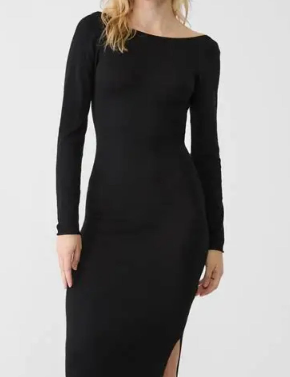 Stradivarius maxi ruha, fekete