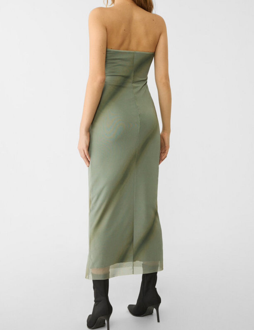 Stradivarius maxi ruha, zöld
