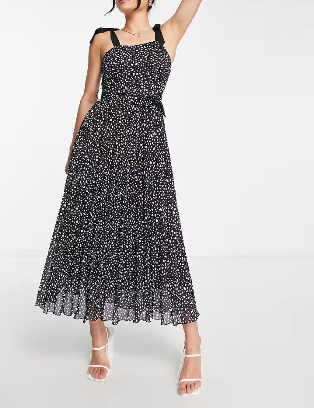 Style Cheat maxi ruha, fekete