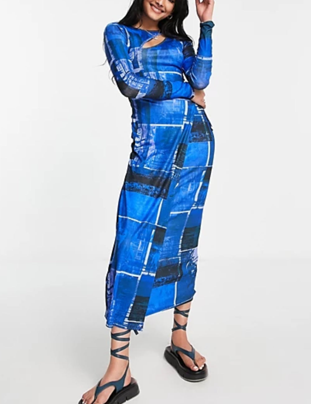 Topshop maxi ruha, kék