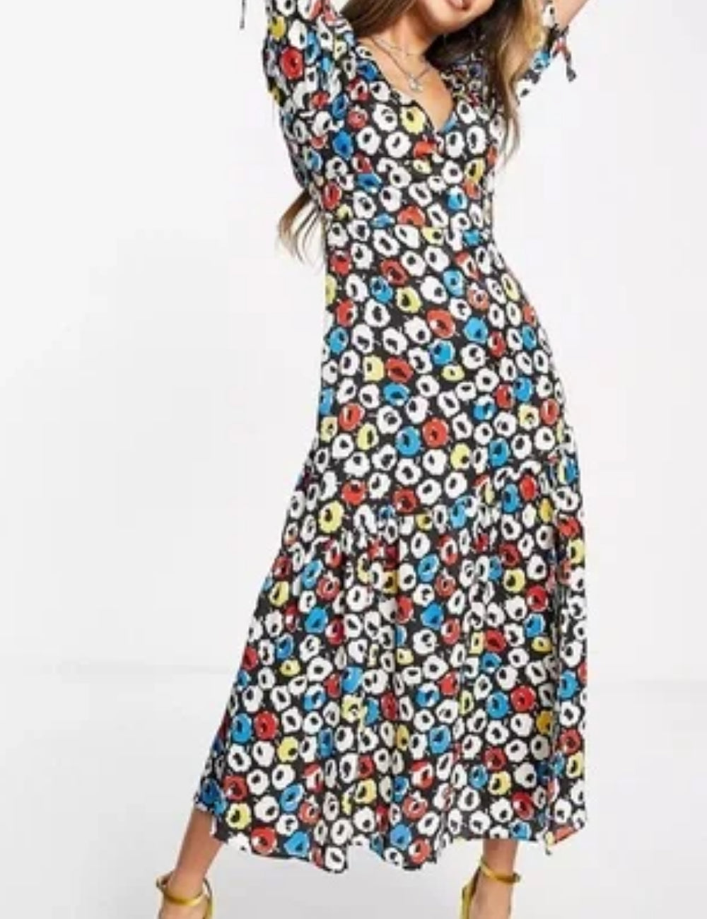 Rochie maxi Topshop, mix culori