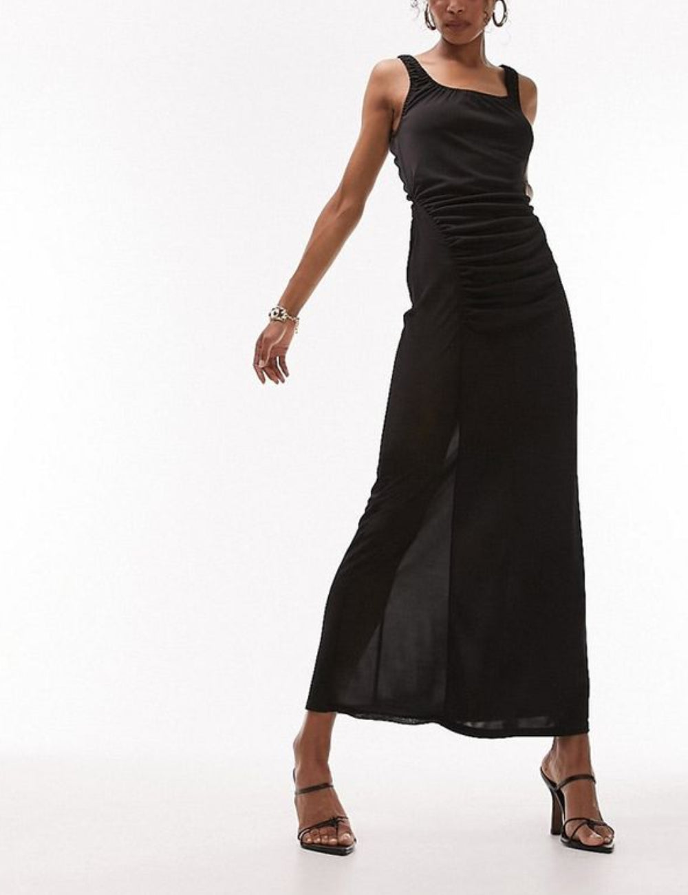 TOPSHOP Maxi ruha, fekete