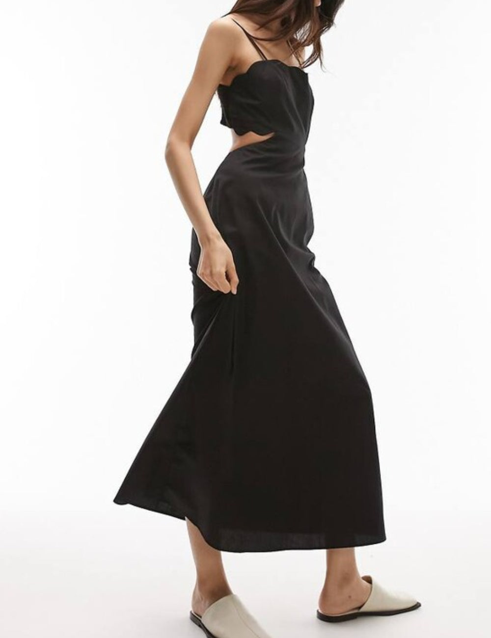 Topshop maxi ruha, fekete