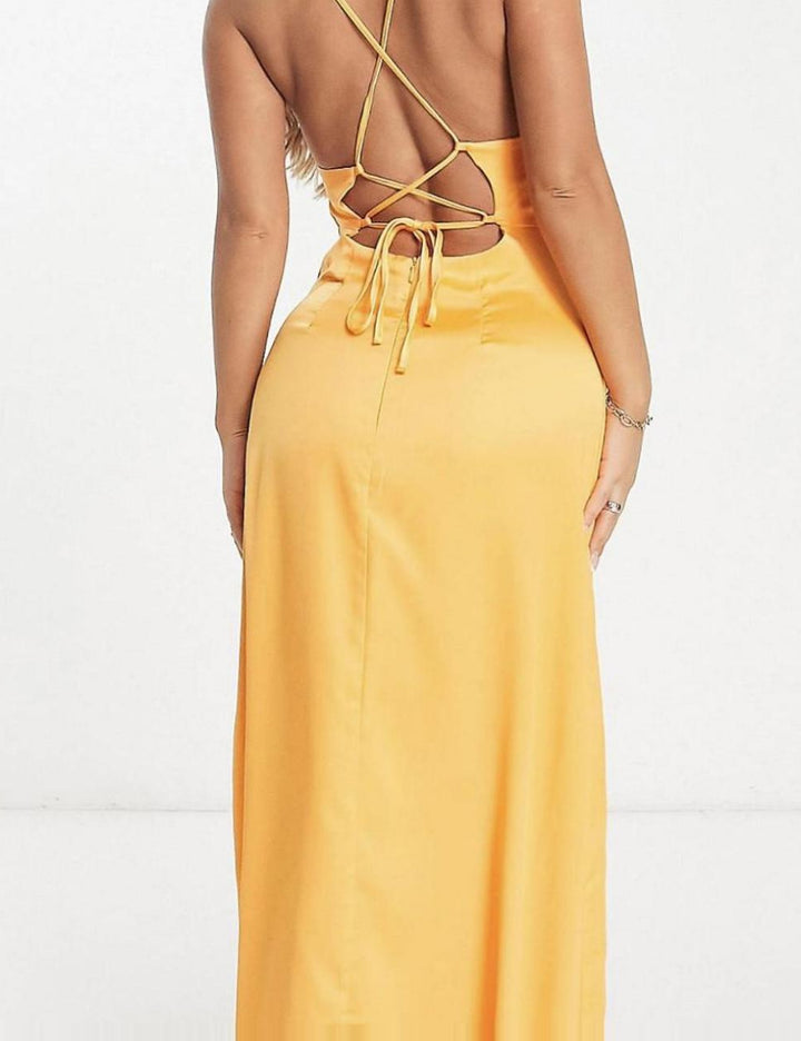 Vero Moda narancssárga maxi ruha