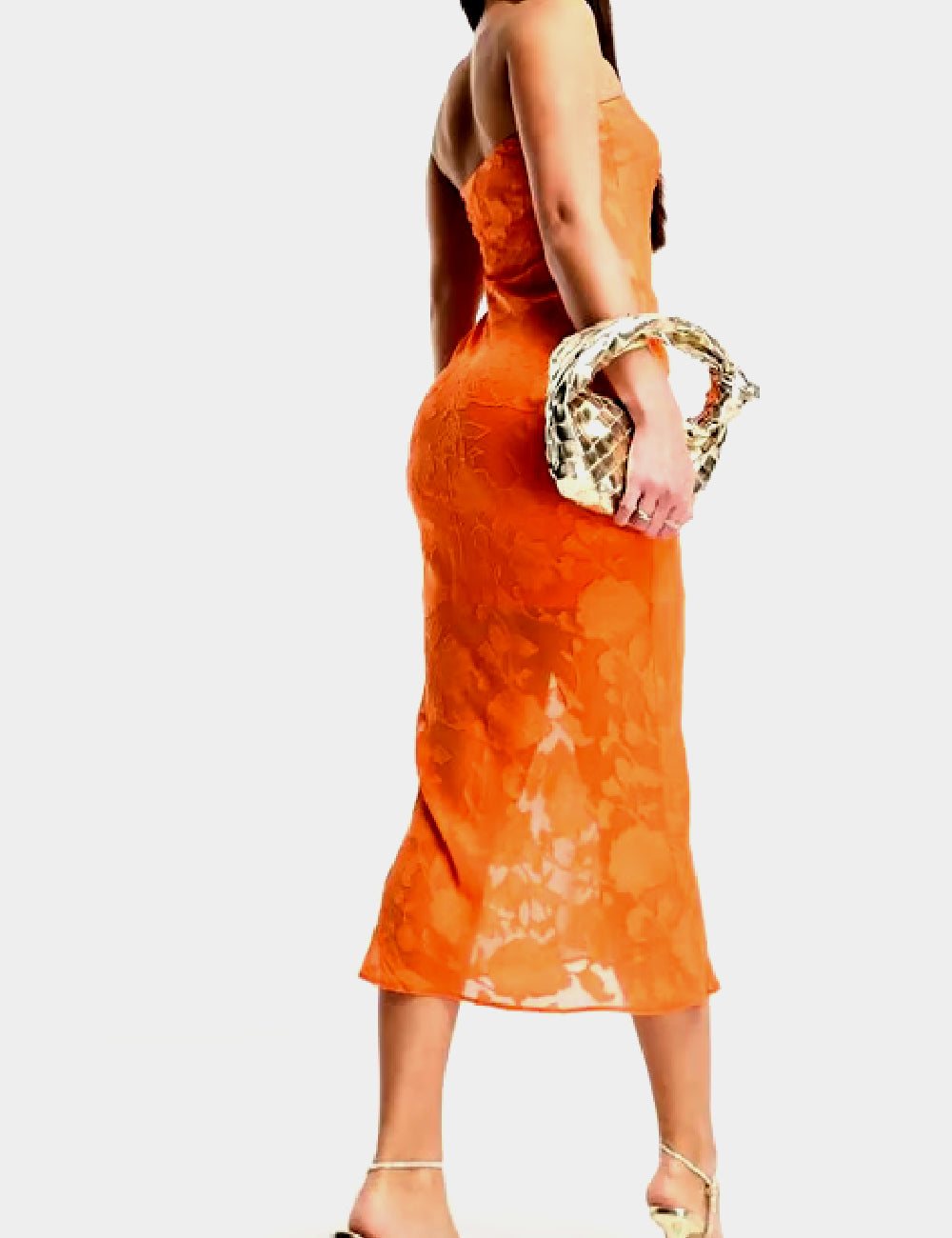 Rochie midi  ASO, portocaliu