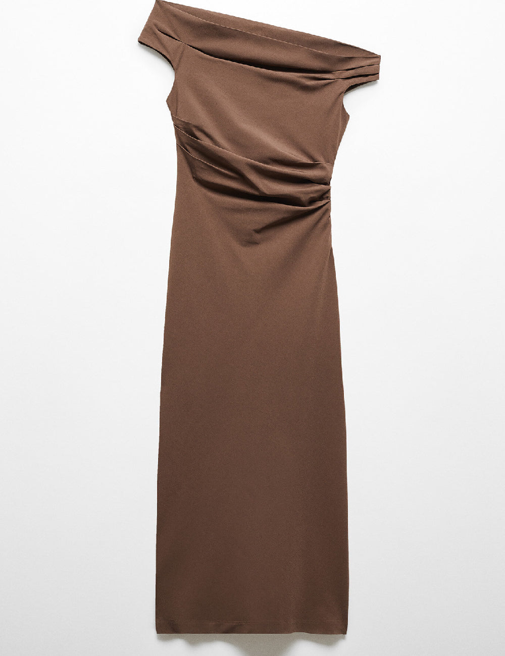 Rochie midi MANGO, maro