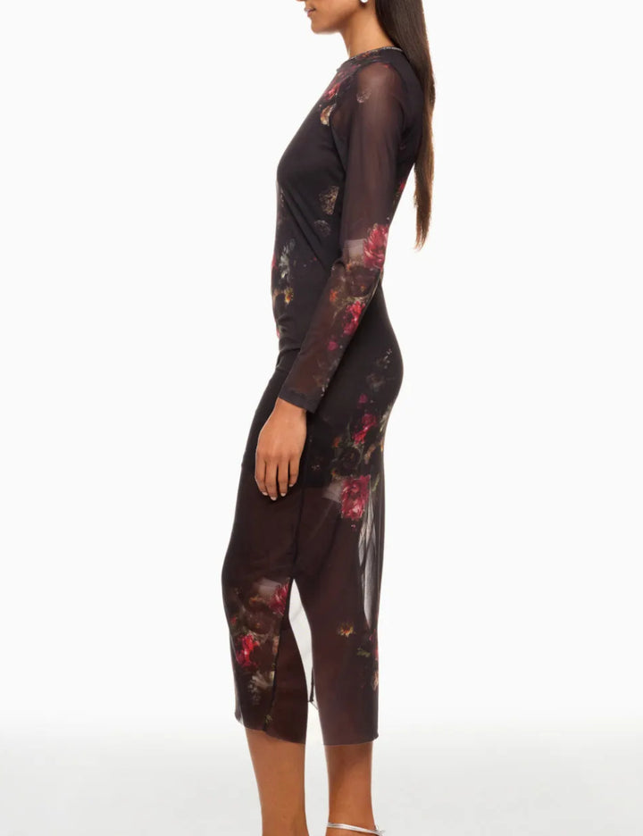 Allsaints midi dress, black