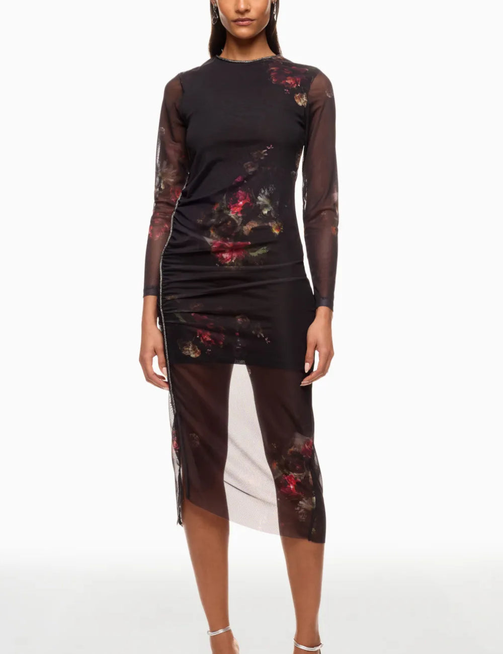 Allsaints midi dress, black