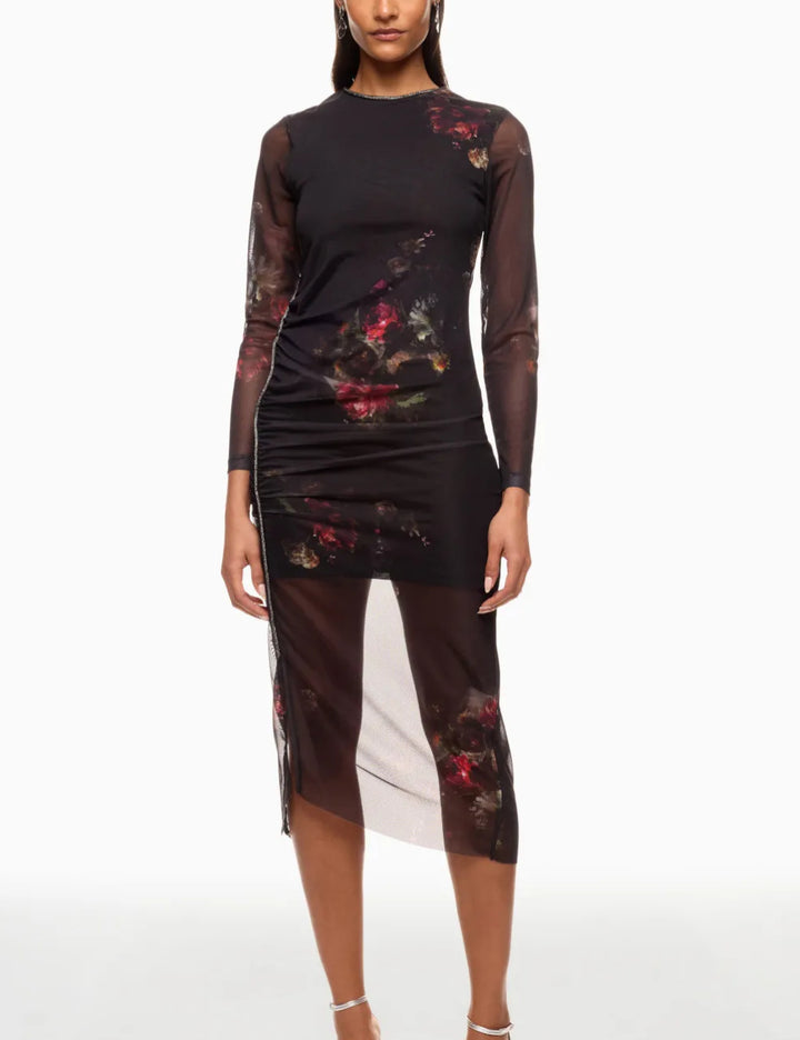 Allsaints midi dress, black