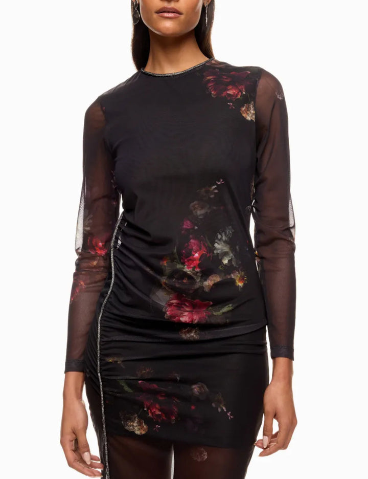 Allsaints midi dress, black