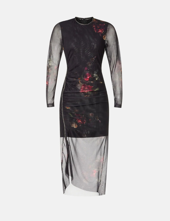Allsaints midi dress, black
