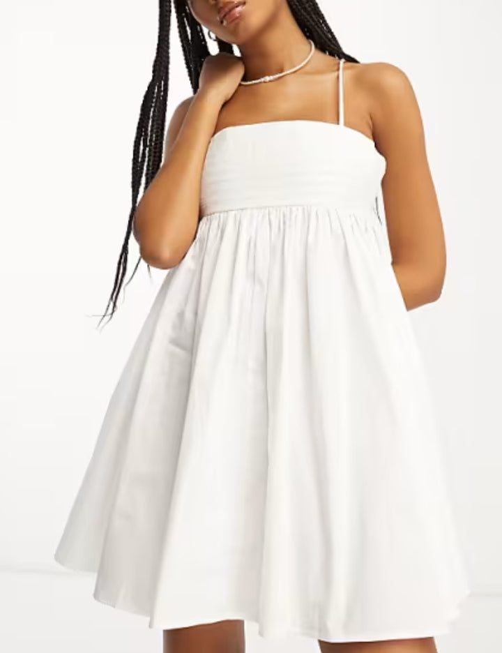 ASOS midi ruha, fehér
