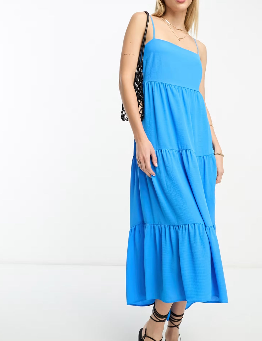 ASOS midi ruha, kék