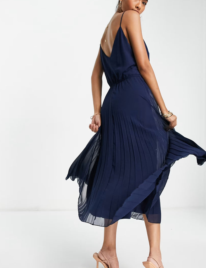 ASOS midi ruha, kék