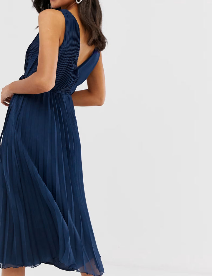 ASOS, midi ruha, kék