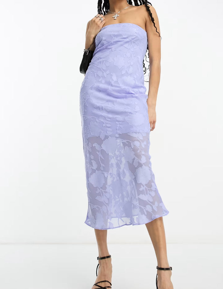 ASOS midi ruha, lila