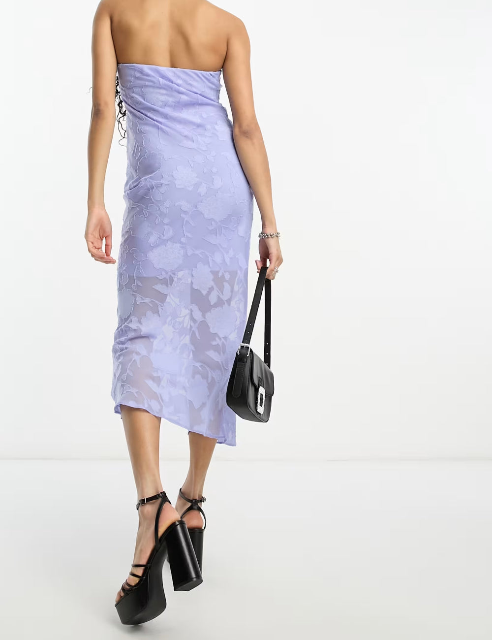 ASOS midi ruha, lila