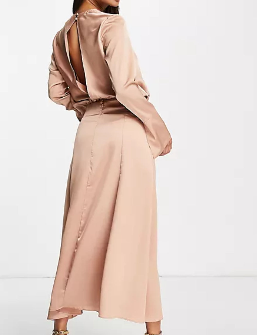 ASOS midi ruha, barna