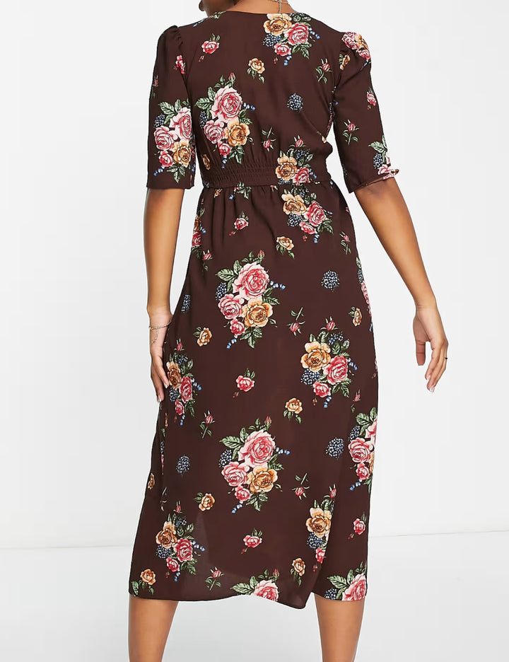 ASOS barna midiruha