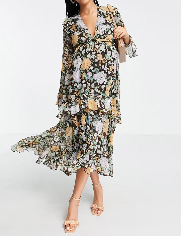 ASOS midi ruha, színes