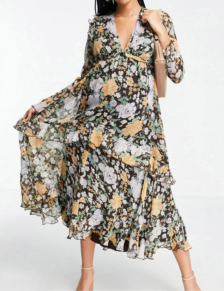 ASOS midi ruha, színes