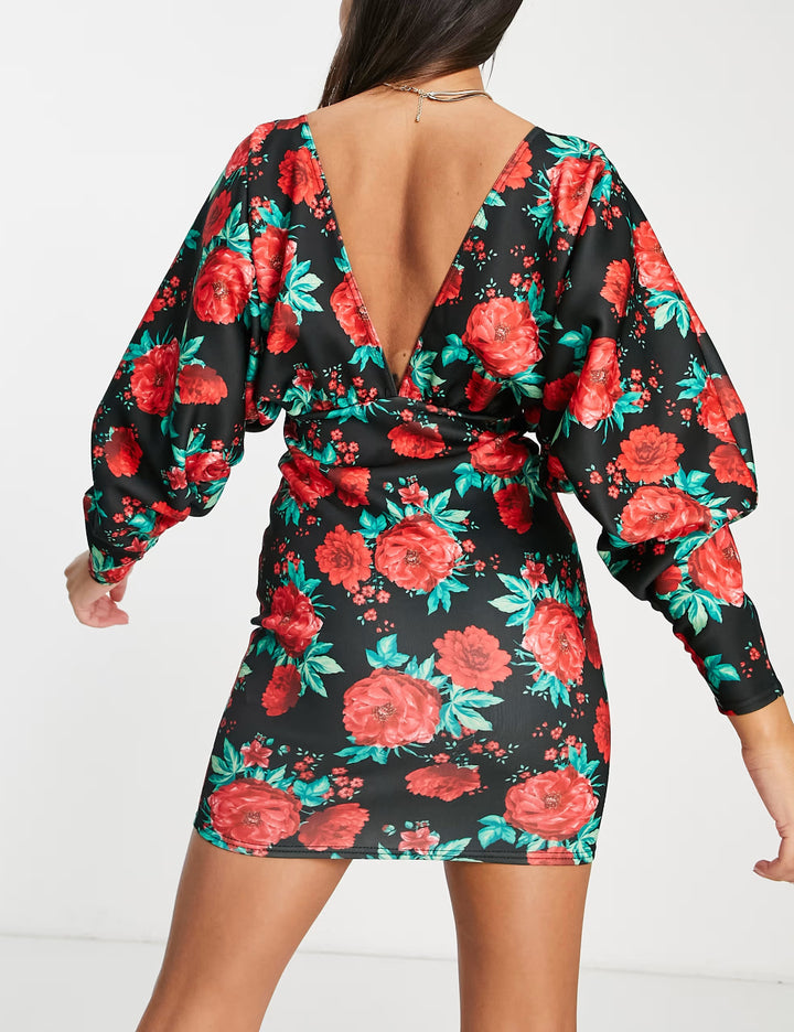 Rochie midi ASOS, mix culori
