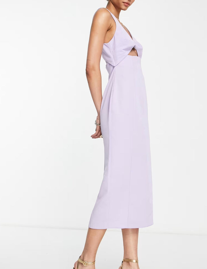 ASOS lila midi ruha