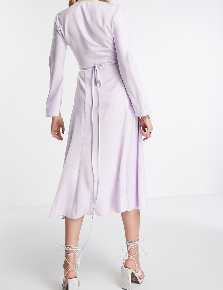 Rochie midi ASOS, mov