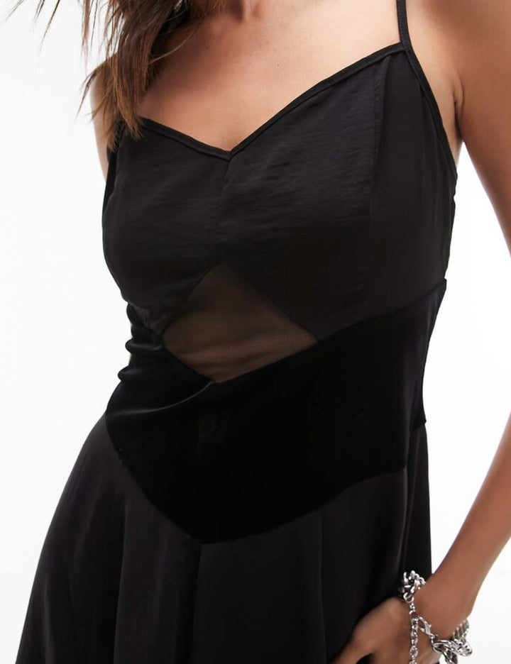 ASOS fekete midi ruha