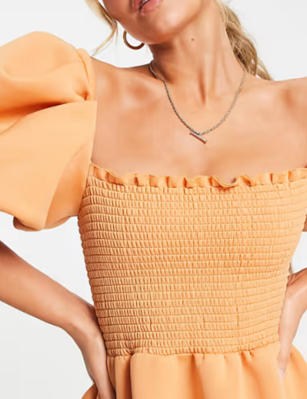 ASOS midi ruha, narancssárga