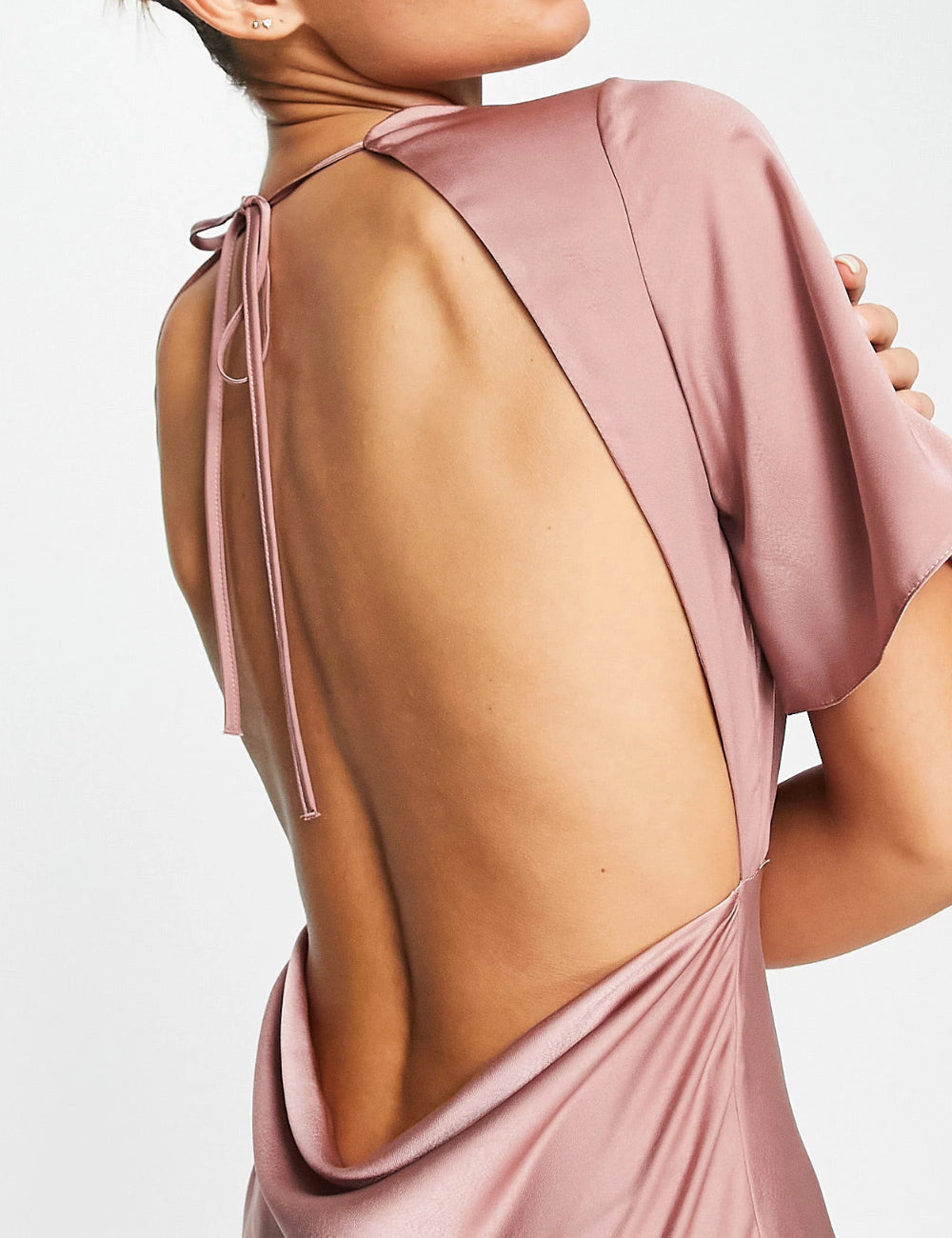 ASOS midi ruha, rózsaszín