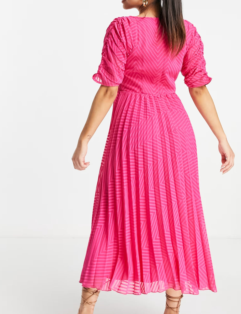 ASOS rózsaszín midi ruha