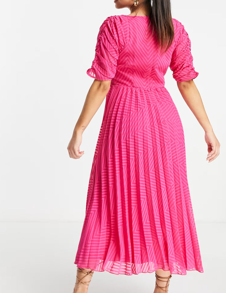 ASOS rózsaszín midi ruha
