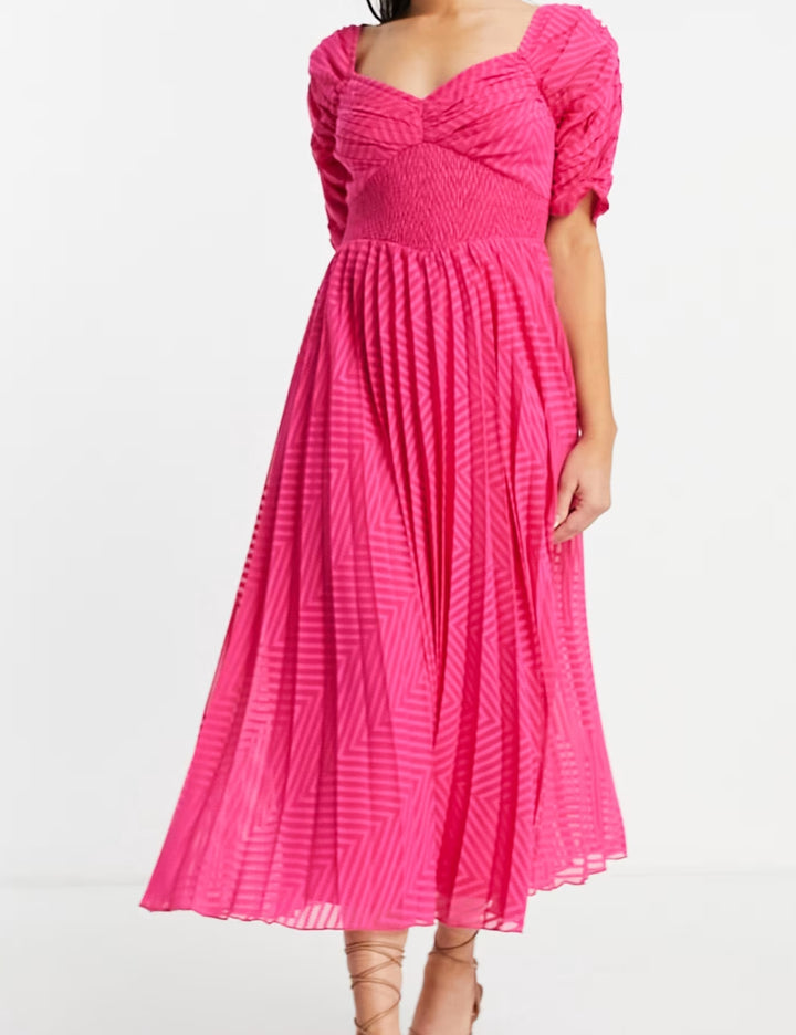 ASOS rózsaszín midi ruha