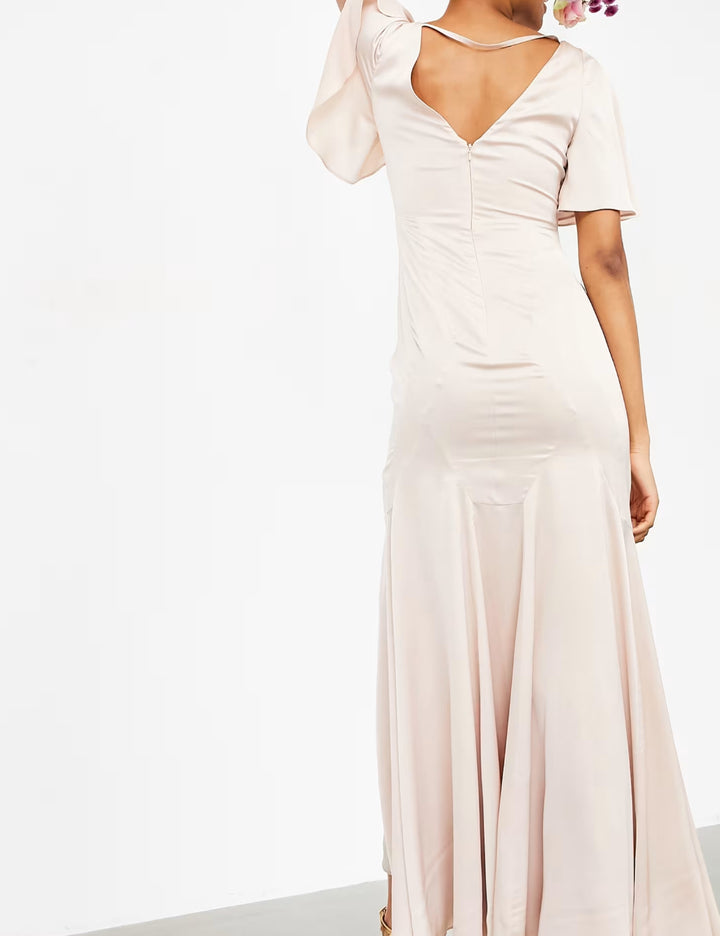 ASOS midi ruha, rózsaszín