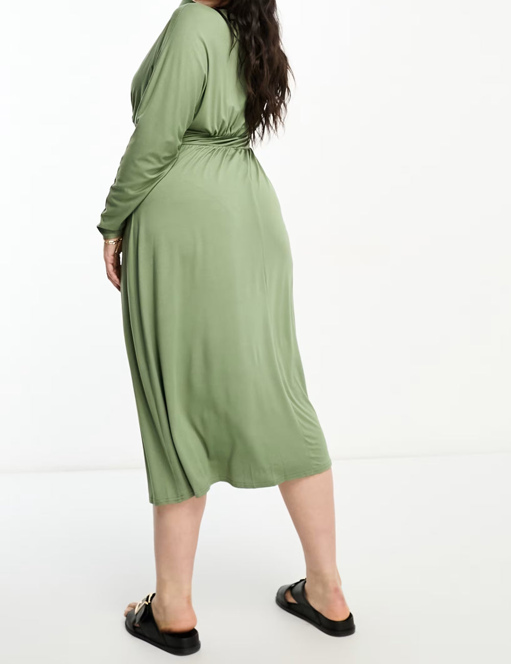 ASOS midi ruha, zöld
