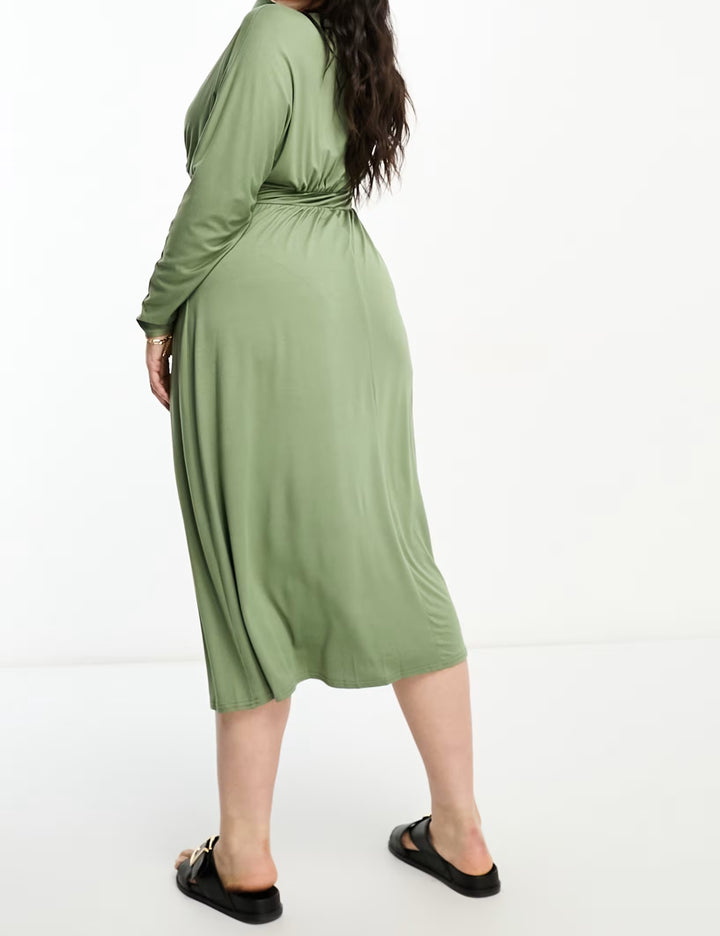 ASOS midi ruha, zöld