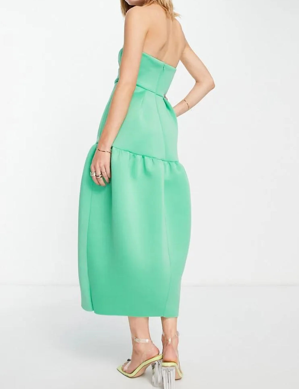 ASOS midi ruha, zöld