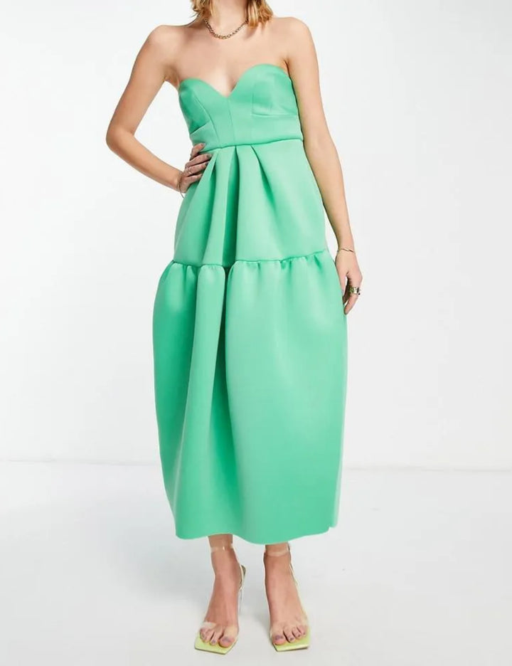 ASOS midi ruha, zöld