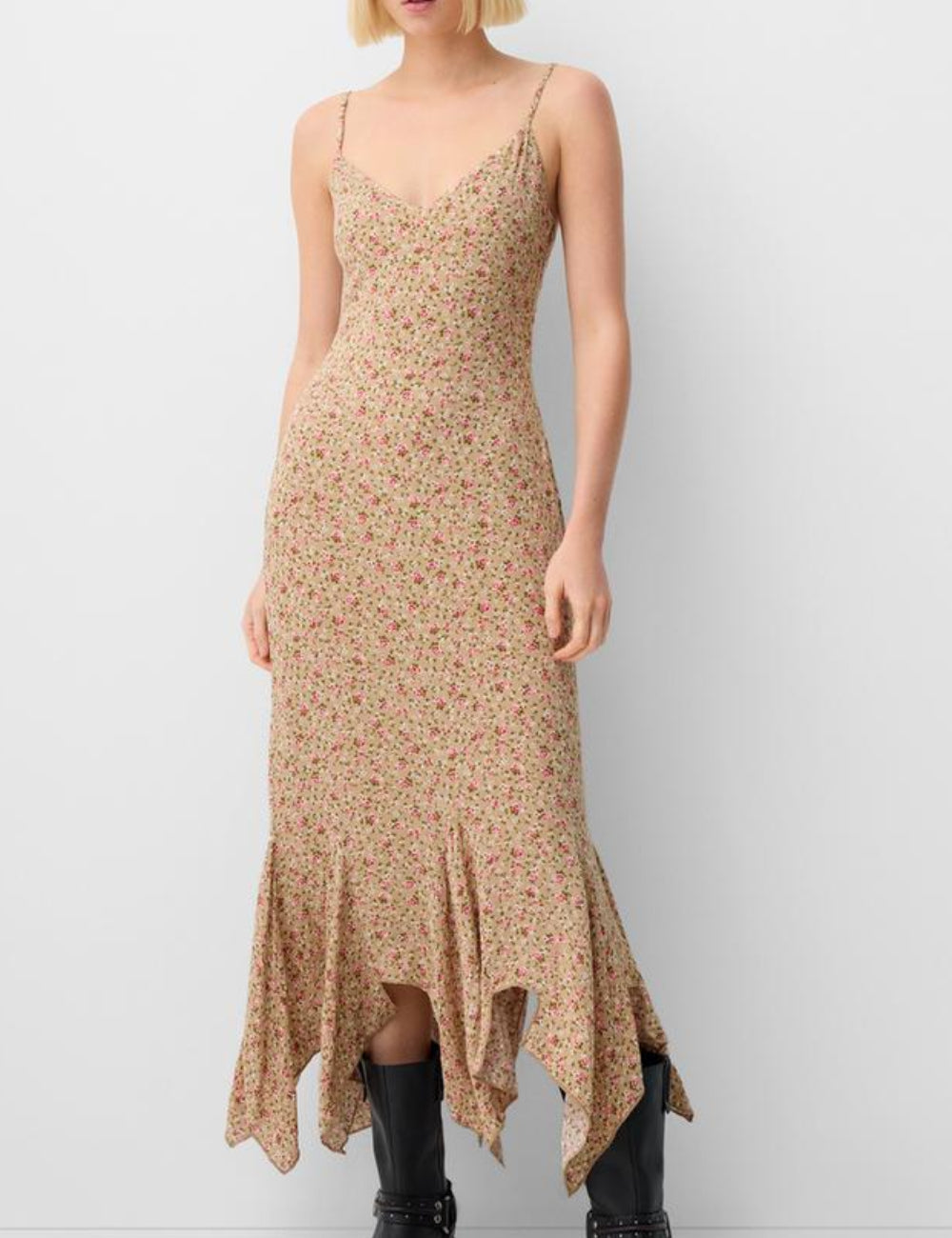 Bershka midi ruha, színkeverék